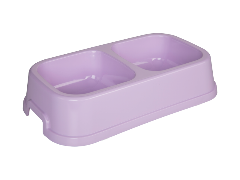 Miska podwójna dla kota/psa (0,6lt)